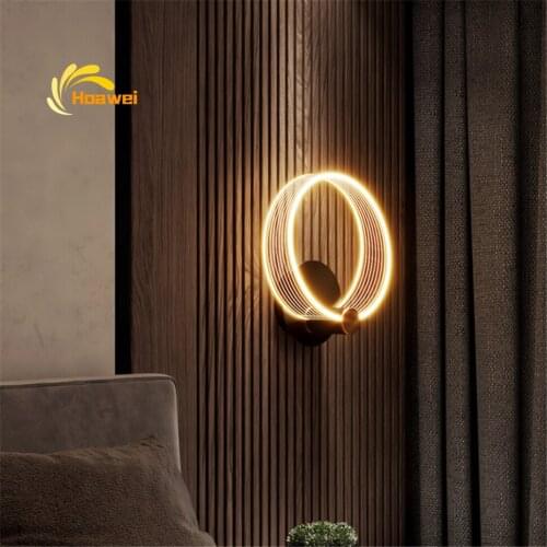 Modern Designer Led Wall Lamp Wall Mounted Reading Lamp Remote Control Dimming Indoor Lighting Hotel Aisle Balcony Wall Lights