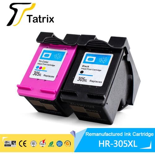 Tatrix For HP 305 XL 305XL Premium Remanufactured Color Inkjet Ink Cartridge for hp DeskJet 2710 2720 4110 4120 6420. 305XL ink