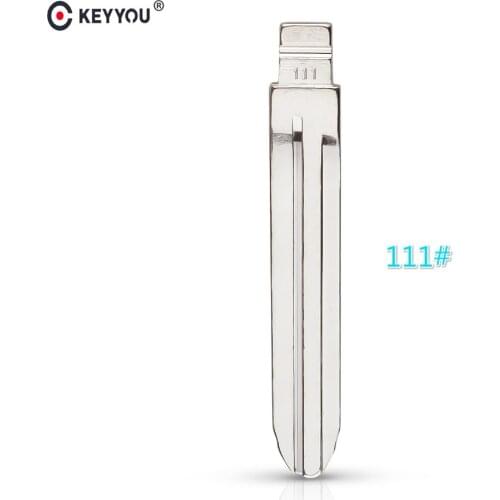 KEYYOU 10/20/30pcs Universal KD Remote Filp key Blade Uncut Blank 111# Blade For Subaru N0.111