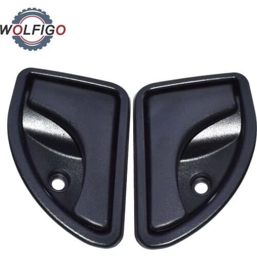 WOLFIGO 2 Pcs Pair Black Left Front Right Inner Interior Door Handle 8200259377 8200247803 for Renault Kangoo Twingo 1993-2007