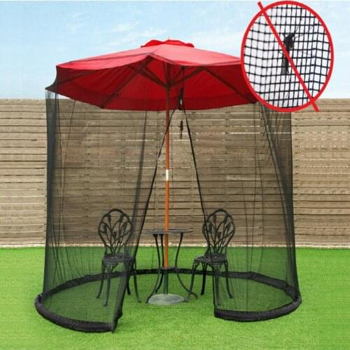 Garden Patio Umbrella Mosquito Netting Bug Diameter 3m for Patio Tables Deck