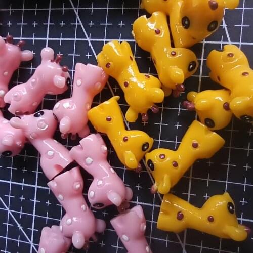 1pcs/lot resin solid deer cartoon 23mm fairy garden gnome moss terrarium decor crafts bonsai home DIY A104-8