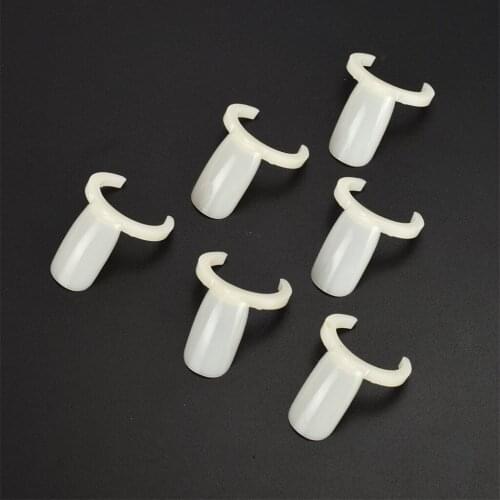 100Pcs Fake Nail Art Tips Polish Gel Display Practice Tool with Holder