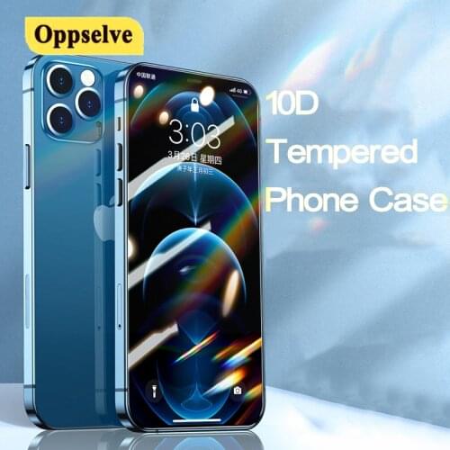 10D Full Cover Tempered Glass For iPhone 12 11 Pro XS Max SE Protective Front Film For iPhone 7 8 Phone Series Screen Protector