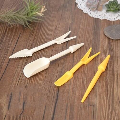 2pcs / set! Lifter transplanter succulents transplant seedlings planted tool garden bonsai fertilizer drilling device