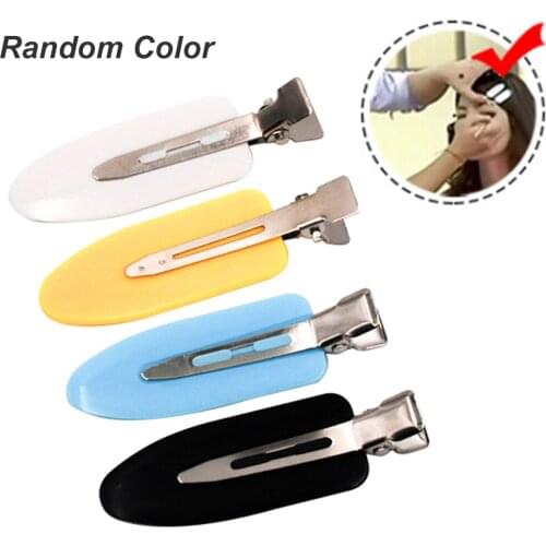 4Pcs No Bend Seamless Hair Clips Side Bangs Fix Fringe Barrette Makeup Washing Face Accessories Styling Hairpins