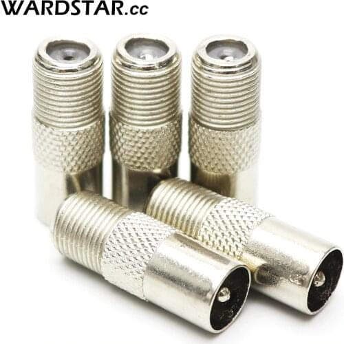 5pcs/bag Wholesale Price Aluminium Alloy F type Socket to Coax RF IEC Aerial Plug Male Adapter Twist On Connector