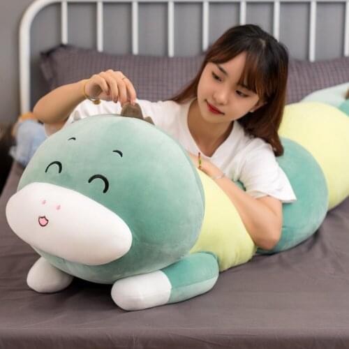 80/100/120cm Lovely Dinosaur Unicorn Plush Toys Big Size Huggable Animal Long Pillow Dolls Stuffed Soft Husky Pig Toys for Kids
