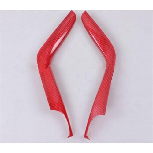 ABS Carbon Fiber Style Gear Box Panel Cover Trim Fit For Honda Civic 2016 2017 3pcs