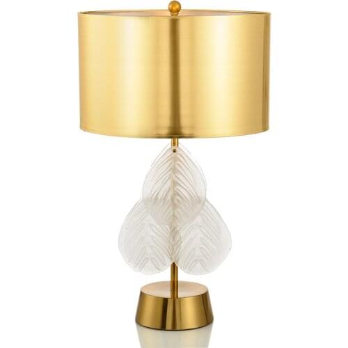 American minimalist glazed table lamp modern creative living room bedroom designer model room decorative lamp