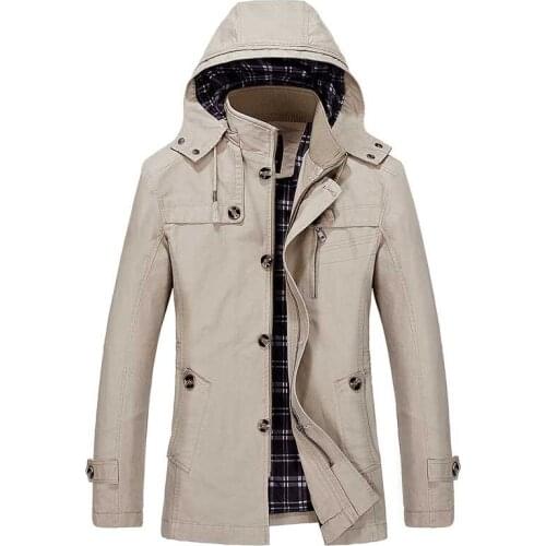ANPOETCHY Men's Classic Trench Coats