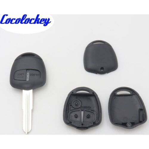 Cocolockey 2buttons Remote Key Shell Fob Cover Fit for Mitsubishi Outlander Grandis Car Key Uncut 1PCS/LOTS