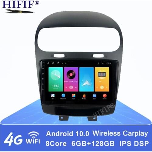 For Dodge Journey Fiat Leap 2012-2020 Android 10.0 Octa Core 6+128G Gps Navigation Car Multimedia Player Radio