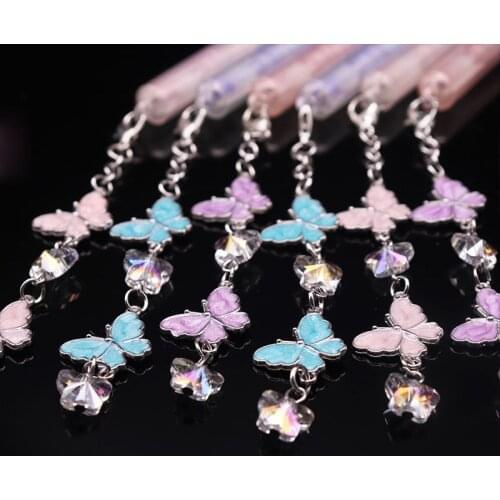 36 pcs/lot Beautiful Butterfly Pendant Gel Pen Cute 0.5mm black ink Signature Pens office school writing supplies gift