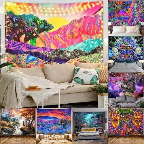 Geometric Abstract Print Background Cloth Home Decoration Mural Tapestry Background Wall Decoration Hanging Cloth