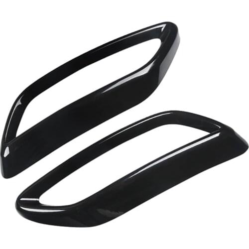 Stainless Steel Car Glossy Black Rear Tail Throat Decor Frame Car Exhaust Pipe Trim Cover Fit For- A3L 2021