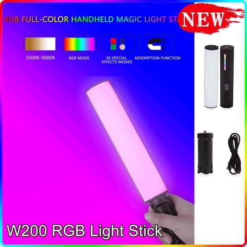 JYYXF W200 RGB Light Stick Tube Waterproof Handheld LED PavoTube soft Lighting Portable VS nanlite 6C YN360 TL30