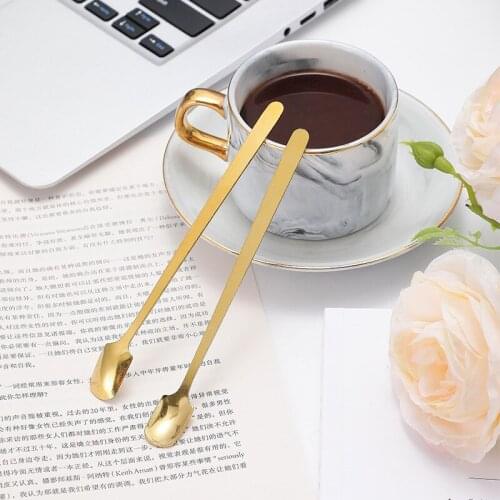 Coffee Spoon Ice Cream Dessert Milk Spoon Retro Cute Round Head Spoon Kitchen Gadget Decoration Kitchen Bar Utensils