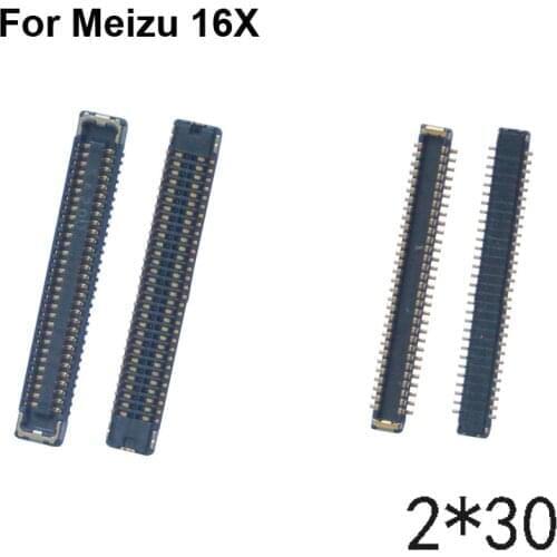 5pcs FPC connector For Meizu 16X LCD display screen on Flex cable on mainboard motherboard For Meizu 16 X Meizu16X