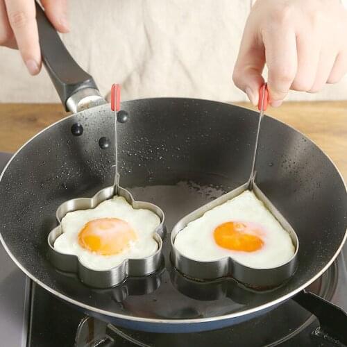 Creative Stainless Steel Fried Eggs Love Fried Eggs Model Household Kitchen Fried Eggs Heart-shaped Poached Egg Mold