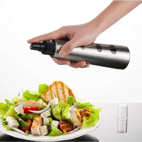 MOMS HAND Kitchen Stainless Steel Olive Oil Sprayer Oil Spray Empty Bottle Vinegar Bottle Oil Dispenser Cooking Salad Tools