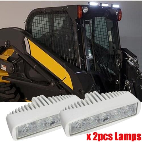 Mini Led Work Light bar Slim White Housing Off Road bar 6" inch 15W Led Tail side fog lamps x2pcs/lots free shipping