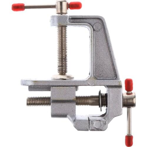 Mini Table Vice Craft Bench Vise Work Clamp On Bench Aluminum Miniature for Hobby Jewelry Model Craft Art Finishing Soldering