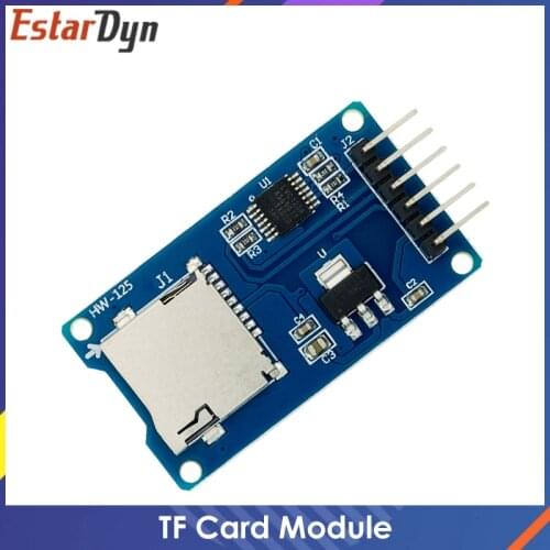 Micro SD card mini TF card reader module SPI interfaces with level converter chip for arduino