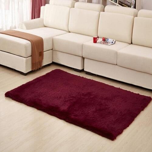 Solid Color Floor Mat Sofa Cushion Living Room Bedroom Carpet Home Decoration
