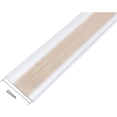 22mm Flat adhesive price label holder strip shelf talker PVC plastic clip data strip shelf banner cover price clip frame channel