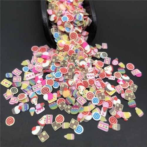 50g Cake Polymer Clay Sprinkle For Kids Diy ,Soft Clay For Craft Clay/Nail Art/Scrapbook Decoration DIY,Filler
