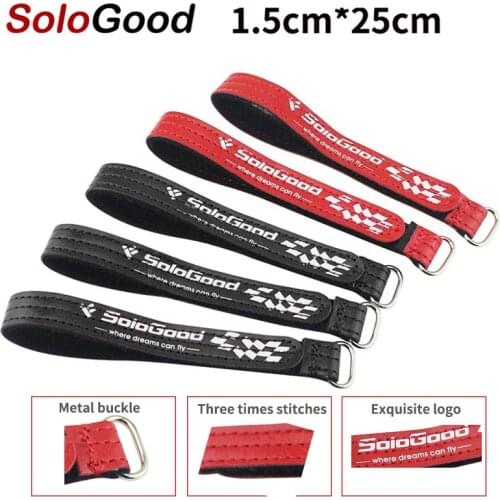 5PCS SoloGood Battery Strap Belt Battery Ribbon Aircraft Model 25CM*1.5CM Sewing Processing with Back-buckle for RC FPV Battery