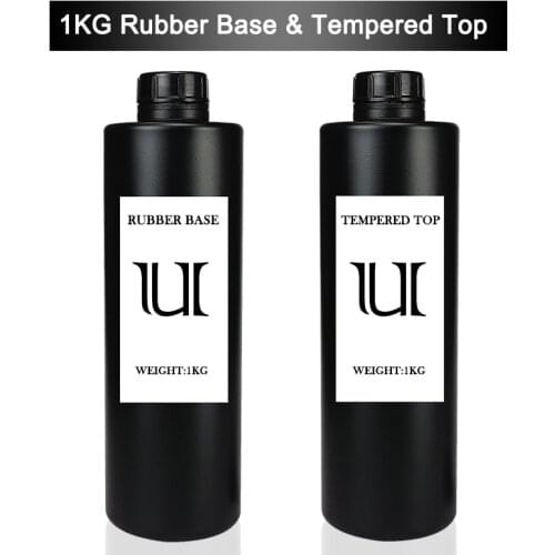 1KG Rubber Base and Top Coat for Gel Polish High Capacity Semi-permanent Varnish Nail Base Coat Super Bright Tempered Top Gellac