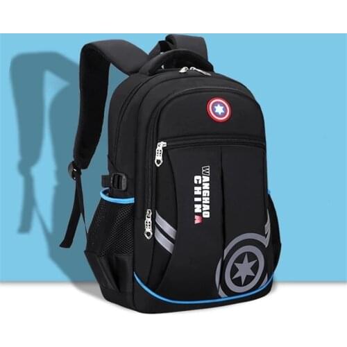 2021 Children Large orthopedics Schoolbag for Teenager Boys primary School Book Bag Waterproof 2 Size Backpack mochila