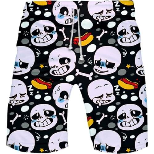2021 Popular Undertale Mens Shorts Trunks Summer Fashion Quick Dry Beach Shorts Hip Hop Short Pants Beach Wear