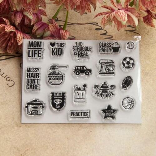 10.5x8cm Cute icon Transparent Clear Stamps Silicone Seals Roller Stamp DIY scrapbooking photo album/Card Making Easter