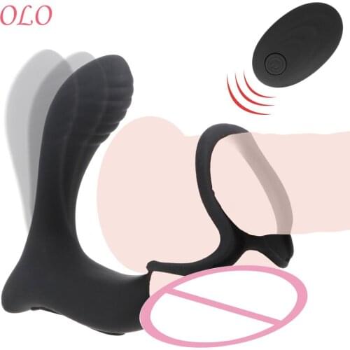 OLO G-spot Stimulator Prostate Stimulator Butt Plug Male Prostate Massage Vibrator Anal Plug Delay Ejaculation Sex Toy For Men