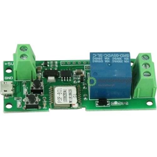 Wi-Fi Wireless Smart Relay Smart Home Module for Apple for Android application Control Self-lock 433 MHz DC 5 V