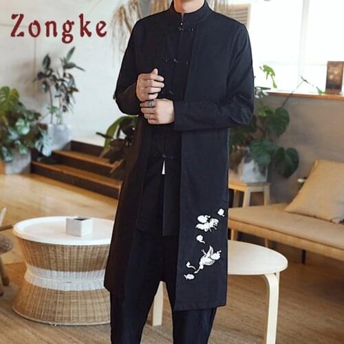 Zongke Men's Long Jackets