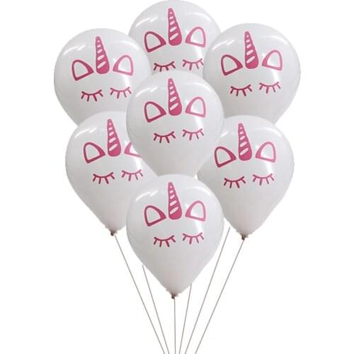 100pcs Unicorn Party Balloons Birthday Baloon Unicorn Decoration Latex Confetti Balloon Birthday Party Decoration Balloons