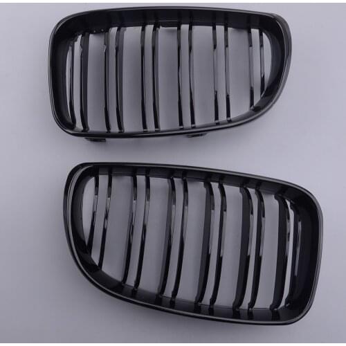 2pcs Dual Double Slat Kidney Grille Grill fit for BMW 1 Series E81 3-door E82 Coupe E87 5-door Facelift E88 Cabrio 51137166440