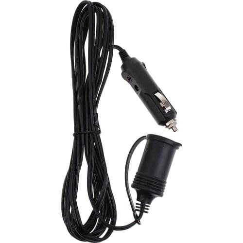 3 meters Extension Cable Car Cigarette Lighter Charger Power Socket Adapter Outlet