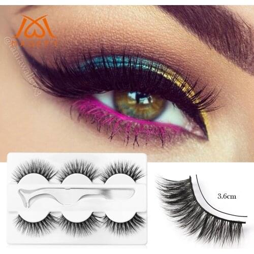 30 Pairs Eyelashes With 10pcs Eyelashes Tweezers Hand Made Full Strip 3D Mink Lashes False Eyelashes Makeup cilios