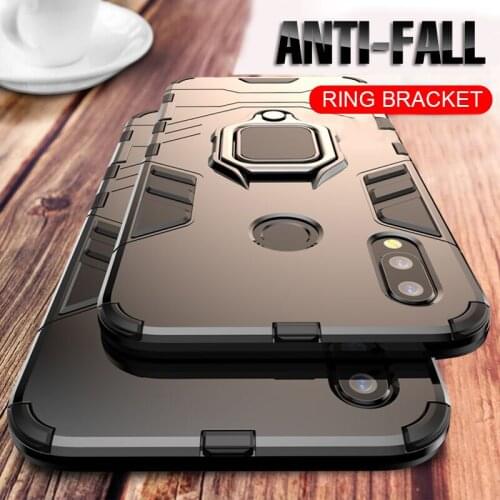4 in 1 Armor Ring Case For Huawei P20 Pro P20 Phone Case Cover For Huawei P30 P20 Lite Honor 8x 9x 10 i 20 Shockproof Back Case