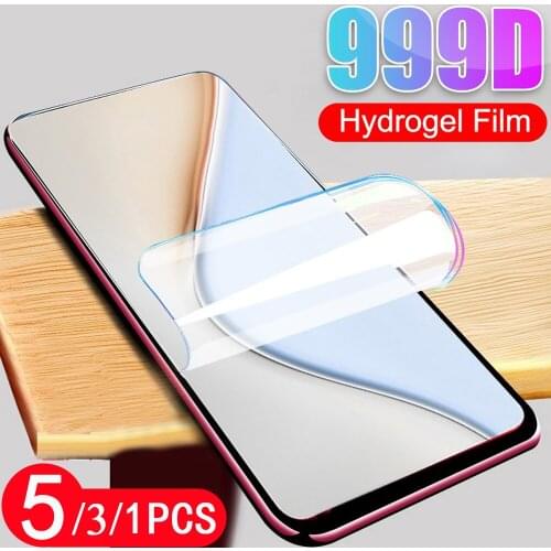 5/3/1Pcs soft full cover hydrogel film for xiaomi Poco C3 X3 X2 M2 F2 pro Pocophone F1 Not Glass mi play phone screen protector