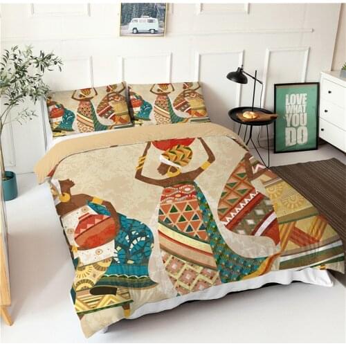 Africa National Customs Bed Linen Set Single Religious Culture Double Duvet Cover Set Bed Covers For Twin Queen King Bed Bedding