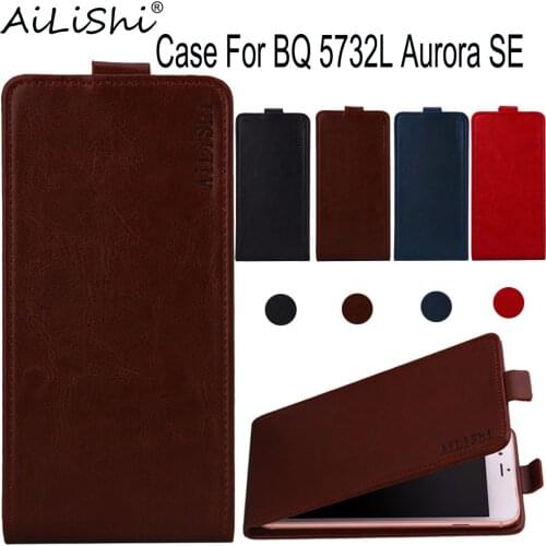 AiLiShi Case For BQ 5732L Aurora SE Luxury Flip Top Quality PU Leather Case Exclusive 100% Phone Protective Cover Skin+Tracking