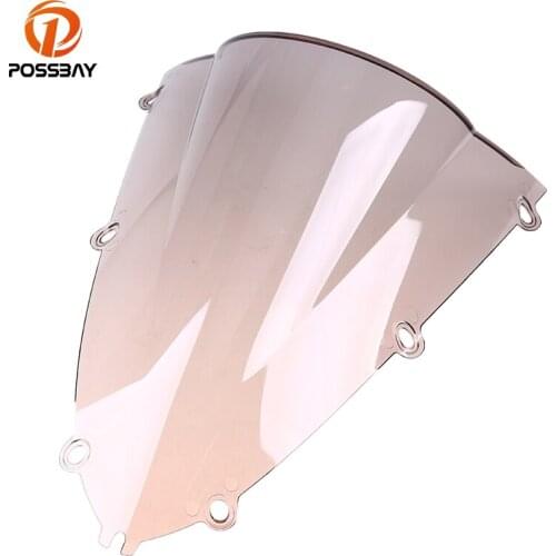 POSSBAY Motorbike Accessories Motorcycle Windscreen Windshield Dirt Bike ATV Bicicleta Parts For Yamaha R1 1998-1999 Cafe Racer
