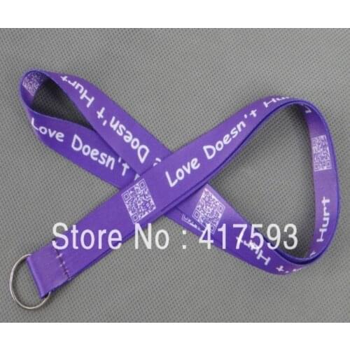 Free shipping 500pcs/lot Best quality 20mm printed logo convention lanyard ribbon,custom business promotion neck strap lanyard
