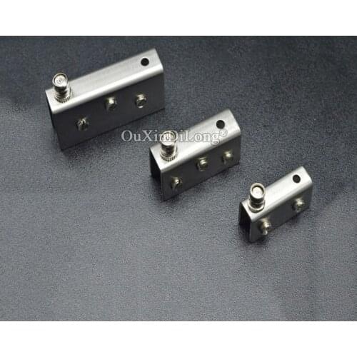 Free Shipping Medium Stainless Steel hinge Glass Door Pivot Hinges Clamp Clip Stainless Steel For 10mm Glass Door CP504